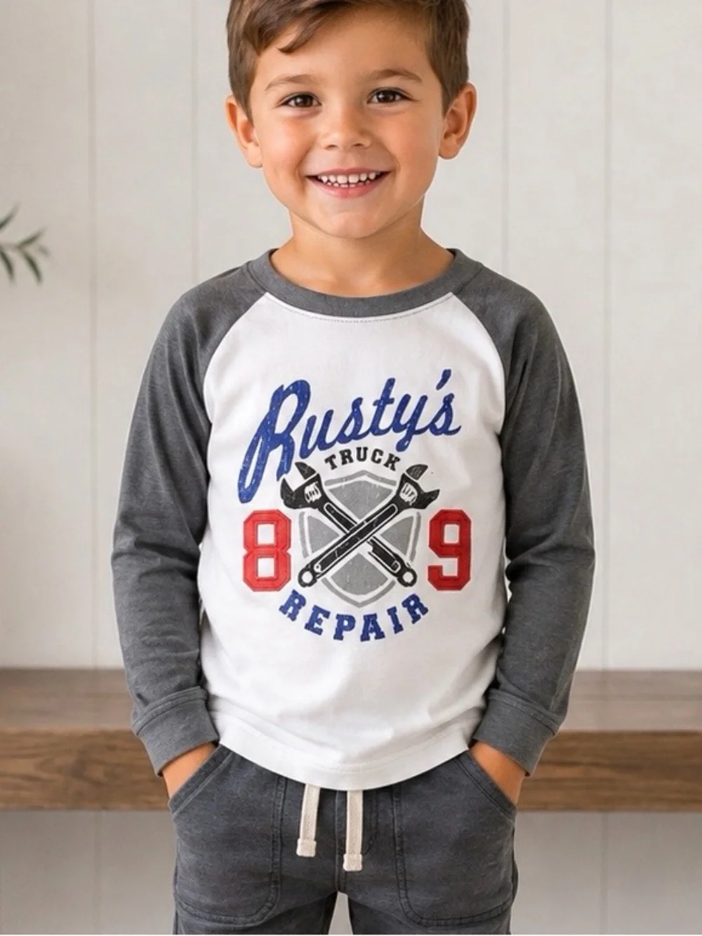 NWT Carter’s Rusty’s Truck Repair Long Sleeve tee Size 5